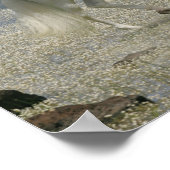 Grijze Andalucian Stallion op het meer Poster (Hoek)