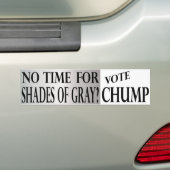 Grijze anti-Trump-bumpersticker Bumpersticker (Op auto)