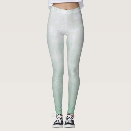 Grijze Aqua geen Witte rustic Leggings (Voorkant)