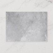 Grijze Aquarel Geborsteld Elegant Nep Gouden Label (Achterkant)