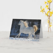 Grijze Arabisch met sneeuwststroom Kaart (Gele Bloem)