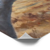 Grijze Arabisch paard - Kunstafdrukken Poster (Hoek)