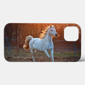 Grijze Arabische paard Case-Mate iPhone Case (Achterkant (horizontaal))