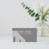 Grijze Architect historische gebouw renovatie Visitekaartje (Staand voorkant)