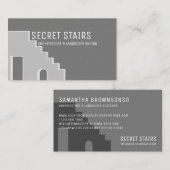 Grijze Architect historische gebouw renovatie Visitekaartje (Voorkant / Achterkant)