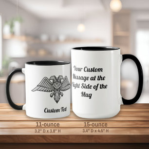 Grijze arend met twee hoofden Mok