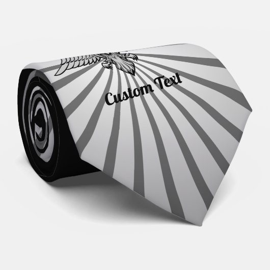 Grijze arend met twee hoofden Stropdas (Opgerold)