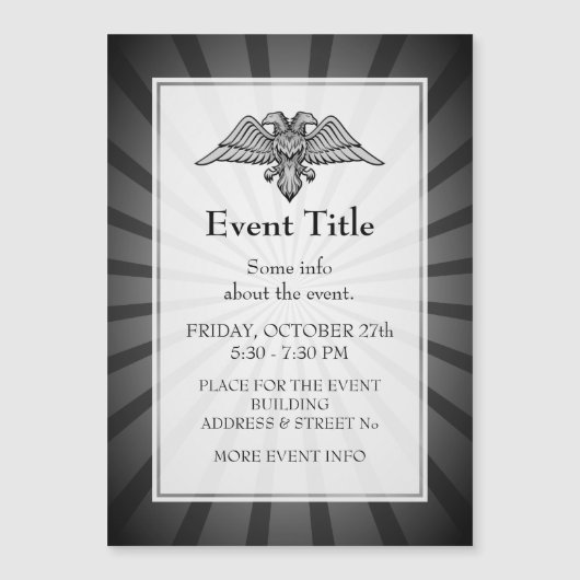 Grijze arend met twee koppen (Voorkant)