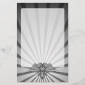 Grijze arend met twee koppen briefpapier (Voorkant)