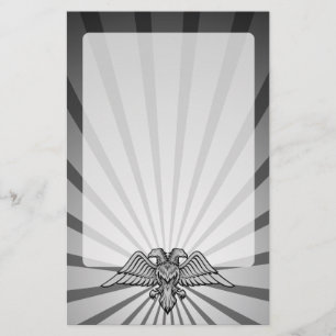 Grijze arend met twee koppen briefpapier