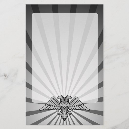 Grijze arend met twee koppen briefpapier (Voorkant)