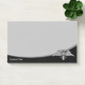 Grijze arend met twee koppen post-it® notes (Kantoor)
