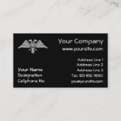 Grijze arend met twee koppen visitekaartje (Voorkant)