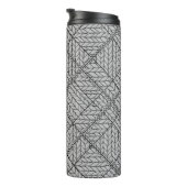 GRIJZE ARGYLE BREI Thermische Bekerkop Thermosbeker (Geroteerd rechts)