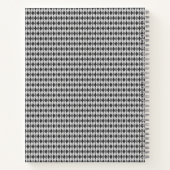 Grijze Argyle Patroon Items Notitieboek (Achterkant)