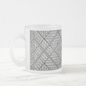 GRIJZE ARGYLE TRUI FROSTED GLAS Mok (Links)