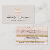 Grijze artisanale bruiloft met catering visitekaartje (Voorkant / Achterkant)