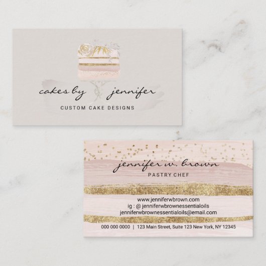 Grijze artisanale bruiloft met catering visitekaartje (Voorkant / Achterkant)