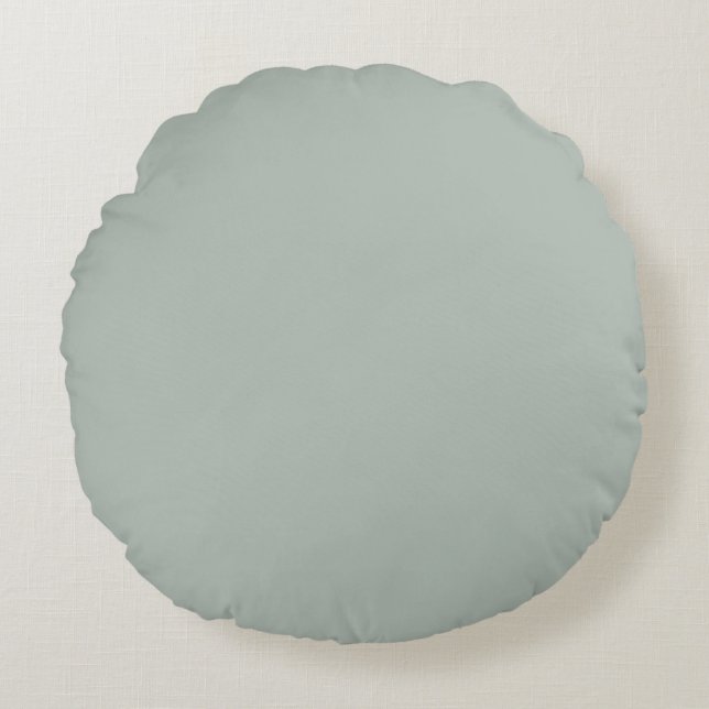 Grijze as (vaste kleur) rond kussen (Voorkant)