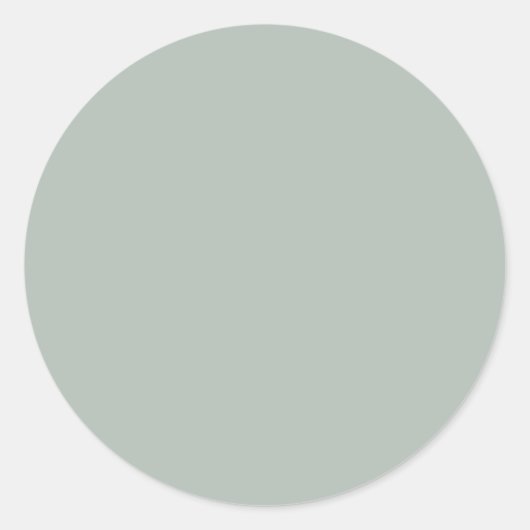 Grijze as (vaste kleur) ronde sticker (Voorkant)