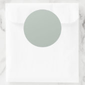 Grijze as (vaste kleur) ronde sticker (Tas)