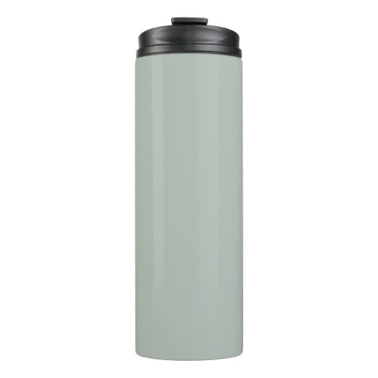 Grijze as (vaste kleur) thermosbeker (Voorkant)