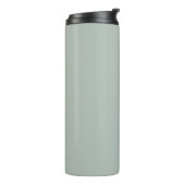 Grijze as (vaste kleur) thermosbeker (Gedraaid links)