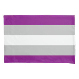 Grijze aseksuele Vlag Pillowcase Kussensloop