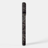 Grijze asfaltlijnen voor rackgebruik Monogram iPhone Hoesje (Rechterkant)