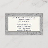 Grijze asfalttextuur met aangepaste Logo Visitekaartje (Achterkant)