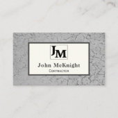 Grijze asfalttextuur met aangepaste Logo Visitekaartje (Voorkant)