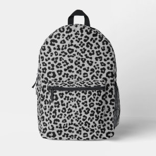Grijze Ash Leopard Cheetah Dier Print Patroon Bedrukte Rugzak