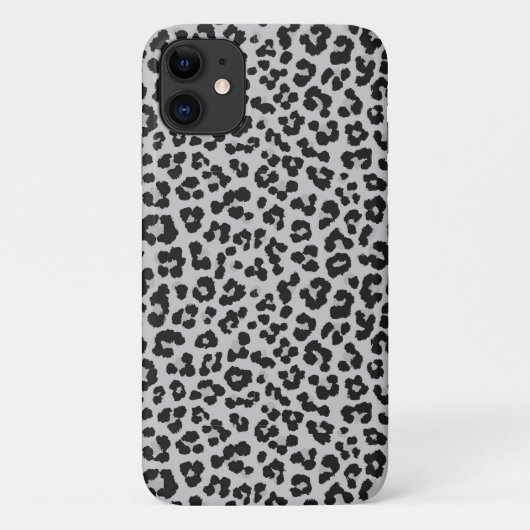 Grijze Ash Leopard Cheetah Dier Print Patroon Case-Mate iPhone Case (Achterkant)