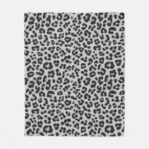 Grijze Ash Leopard Cheetah Dier Print Patroon Fleece Deken