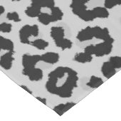 Grijze Ash Leopard Cheetah Dier Print Patroon Tafelkleed (Gekanteld)