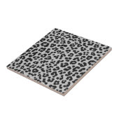 Grijze Ash Leopard Cheetah Dier Print Patroon Tegeltje (Zijkant)
