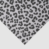 Grijze Ash Leopard Cheetah Dier Print Patroon Tissuepapier (Detail)