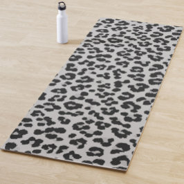 Grijze Ash Leopard Cheetah Dier Print Patroon Yogamat