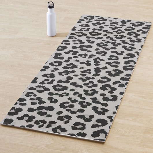 Grijze Ash Leopard Cheetah Dier Print Patroon Yogamat