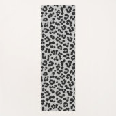 Grijze Ash Leopard Cheetah Dier Print Patroon Yogamat (Voorkant)