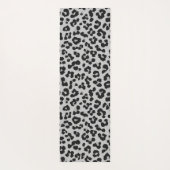Grijze Ash Leopard Cheetah Dier Print Patroon Yogamat (Achterkant)