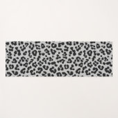 Grijze Ash Leopard Cheetah Dier Print Patroon Yogamat (Voorkant (horizontaal))