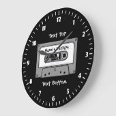 Grijze audio-Cassettebandje Grote Klok (Hoek)