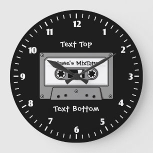 Grijze audio-Cassettebandje Grote Klok