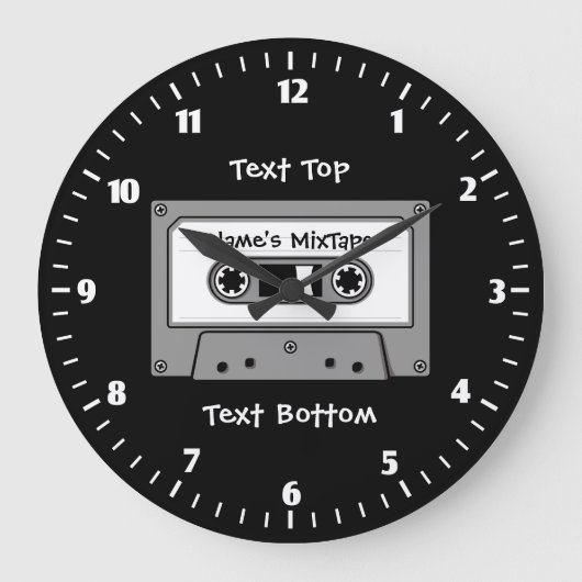 Grijze audio-Cassettebandje Grote Klok (Voorkant)