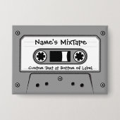 Grijze audiocassetteband button (Voorkant)