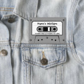 Grijze audiocassetteband button (Insitu)