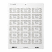 Grijze aztec-pasteelWaterverf Ikat Soft Geometric Etiket (Full Sheet)