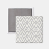 Grijze aztec-pasteelWaterverf Ikat Soft Geometric Magneet (Voorkant / Achterkant)