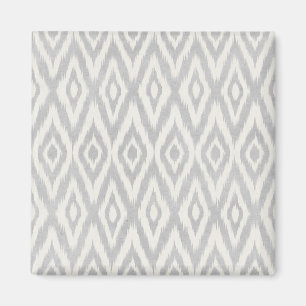 Grijze aztec-pasteelWaterverf Ikat Soft Geometric Magneet